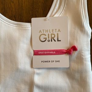 Athleta girl brand new with tags 8-10 crop tank white
